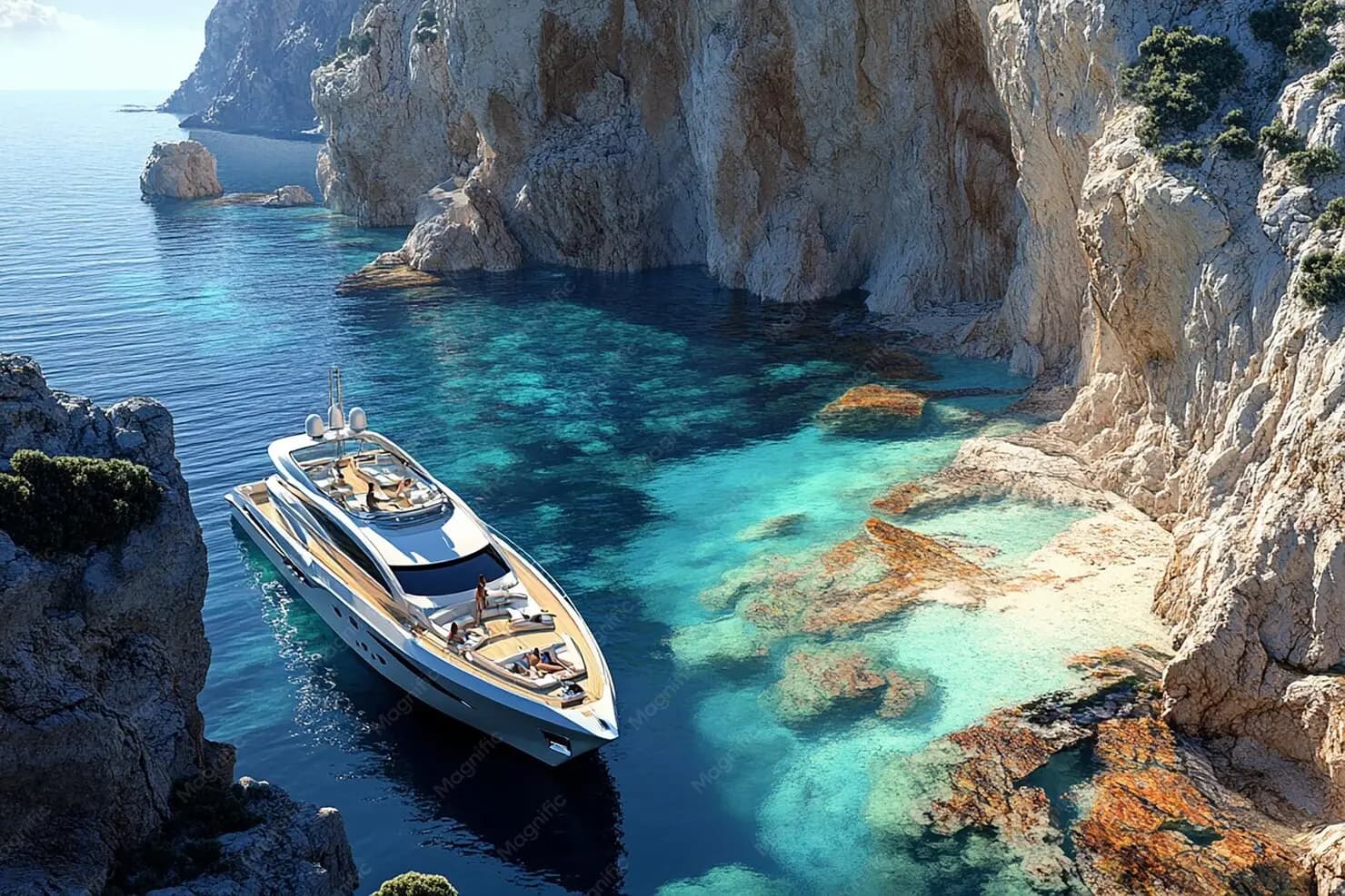 Yacht deck